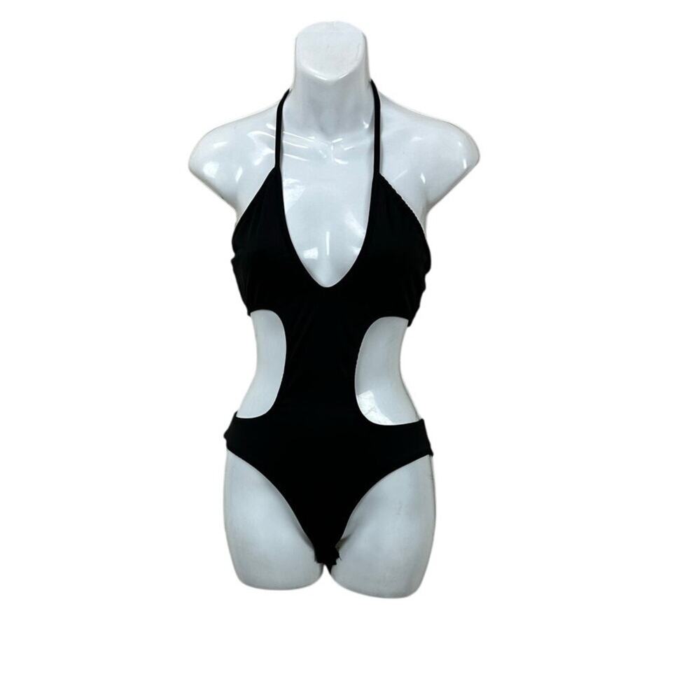Edikted Black Cut Out Bodysuit size S
